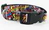 Supergirl dog collar handmade adjustable buckle collar 1" wide or leash