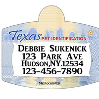 Texas Drivers License Pet ID tags Dog ID Tag Personalized Pet ID Tag aluminum Petcollarshandmade