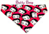 Betty Boop Dog Bandana Over the Collar dog bandana Dog collar bandana