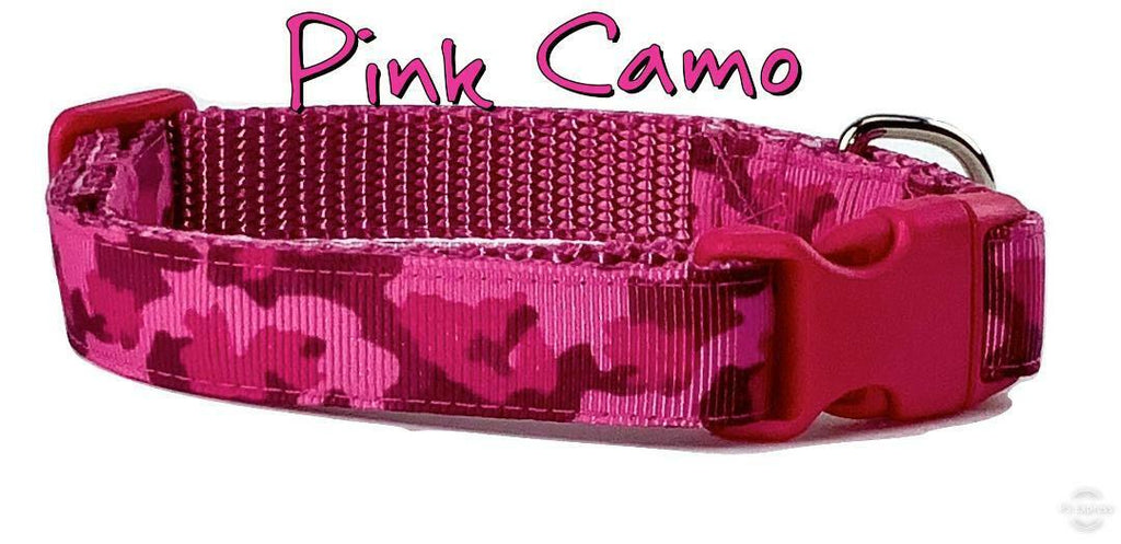 Pink camo dog collar best sale