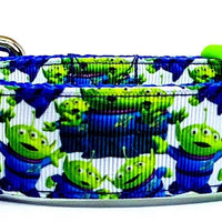 Toy Story Aliens dog collar handmade adjustable buckle 1" or 5/8" wide or leash Petcollarshandmade