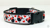 Minnie Mouse dog collar Disney handmade adjustable buckle 1"or 5/8"wide or leash Petcollarshandmade