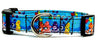 Care Bears dog collar handmade  adjustable buckle collar 1" or 5/8"wide or leash Petcollarshandmade