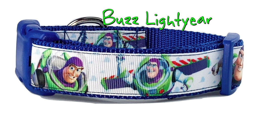 Toy Story Buzz Lightyear dog collar handmade adjustable buckle collar 1" wide