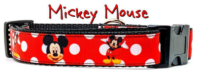 Mickey Mouse dog collar Handmade adjustable buckle 1