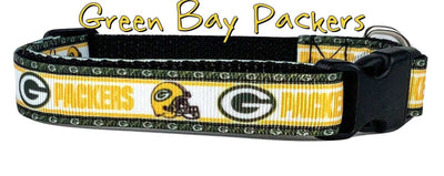 Packers dog collar handmade adjustable buckle collar 5/8