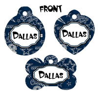 Dallas Cowboys dog collar handmade adjustable buckle collar football 1" wide