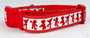 Elmo dog collar handmade adjustable buckle collar 1" wide or leash