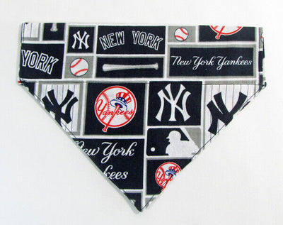 NY Yankees Dog Bandana Over the Collar dog bandana baseball  Dog collar bandana Petcollarshandmade