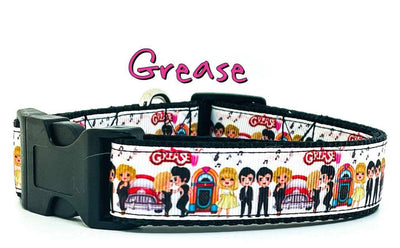 Grease dog collar Handmade adjustable buckle collar 1