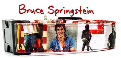 Bruce Springsteen dog collar Handmade adjustable buckle 1