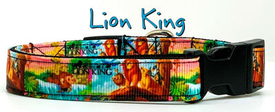 The Lion King dog collar handmade adjustable buckle collar 5/8