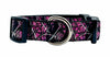 Camo dog collar handmade adjustable buckle 1" wide or leash Girly Pink