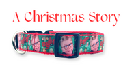 A Christmas Story dog collar handmade adjustable buckle 1" wide or leash Petcollarshandmade