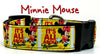 Minnie Mouse Dog collar handmade adjustable buckle collar 1"wide or leash Petcollarshandmade