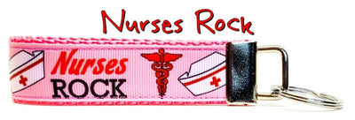 Nurses Rock Key Fob Wristlet Keychain 1