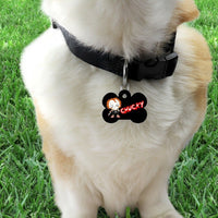 Chucky dog collar handmade adjustable buckle collar 1" wide or leash Horror