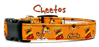 Cheetos dog collar handmade adjustable buckle collar 5/8