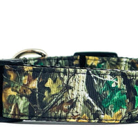 Camo dog collar handmade adjustable buckle 1"or 1/2" wide or leash hunting