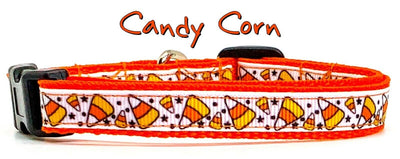 Candy Corn cat or small dog collar 1/2