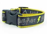 Harry Potter dog collar handmade adjustable buckle collar 1"or 1/2"wide or leash Petcollarshandmade