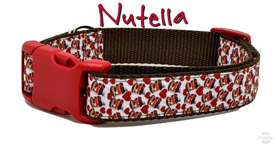 Nutella dog collar handmade adjustable buckle collar 1