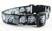 Marilyn dog collar handmade  adjustable buckle collar 1" wide or leash Petcollarshandmade