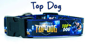 Top Dog dog collar Handmade adjustable buckle collar 1" wide or leash TV Show Petcollarshandmade