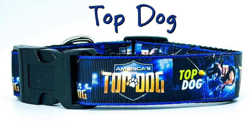 Handmade Wide Dog Collar – Adjustable 1.25 Or 1.5 Inch Fabric Collar (USA Made, Unisex, All Sizes)
