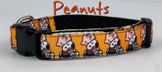 Peanuts dog collar handmade adjustable buckle collar 5/8" wide or leash Petcollarshandmade