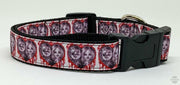 Chucky & Bride dog collar handmade adjustable buckle 1" or 5/8" wide or leash Petcollarshandmade