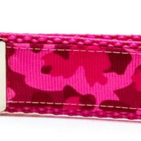 Camo Pink Key Fob Wristlet Keychain 1"wide Zipper pull Camera strap handmade