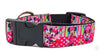 Minnie Mouse Dog collar handmade adjustable buckle collar 1" wide or leash Petcollarshandmade