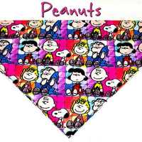 Peanuts Snoopy Dog Bandana Over the Collar dog bandana Dog collar bandana