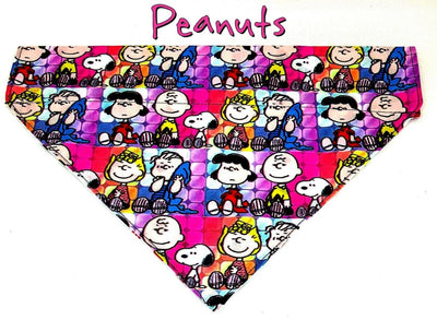 Peanuts Snoopy Dog Bandana Over the Collar dog bandana Dog collar bandana Petcollarshandmade