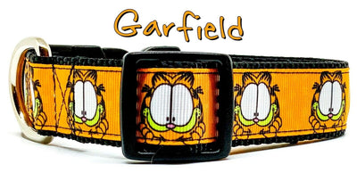 Garfield dog collar handmade adjustable buckle collar 1