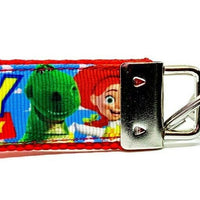 Toy Story Key Fob Wristlet Keychain 1"wide Zipper pull Camera strap handmade - Furrypetbeds