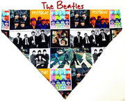 The Beatles Dog Bandana Over the Collar dog bandana Dog collar bandana Rock Petcollarshandmade