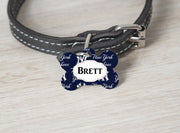 Pet ID Tag New York Yankees Personalized Custom Double Sided Pet Tag Football Petcollarshandmade