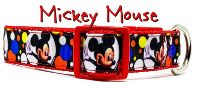 Mickey Mouse dog collar handmade adjustable buckle 1