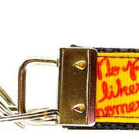 Dorothy Key Fob Wristlet Keychain 1"wide Zipper pull Camera strap handmade