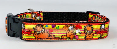 Garfield dog collar handmade adjustable buckle collar 1