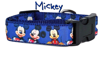 Mickey Mouse dog collar handmade adjustable buckle collar 1