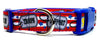 Support Our Troops dog collar handmade adjustable buckle collar 1" wide or leash - Furrypetbeds