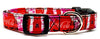 Coca Cola Dog collar handmade adjustable buckle collar 5/8" wide leash fabric Petcollarshandmade