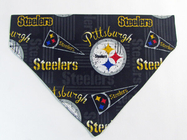 Steelers Dog Bandana Over the Collar dog bandana Dog collar bandana football