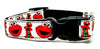 Elmo Sesame Street Dog collar handmade adjustable buckle collar 5/8"wide - Furrypetbeds