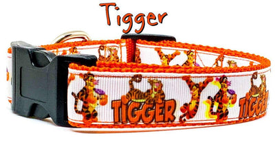 Tigger Winnie the Poo dog collar Handmade adjustable buckle 1
