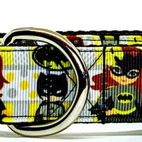 Batgirl dog collar handmade adjustable buckle collar 1" or 5/8" wide or leash
