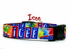 ICEE dog collar handmade adjustable buckle collar 5/8" wide or leash Petcollarshandmade